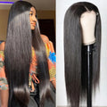 5x5 Lace Straight Human Hair Wig, Natural Color, Density